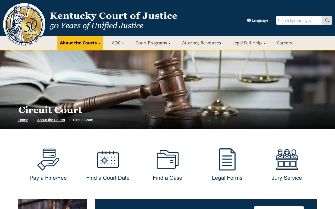 Nelson County court dockets Kentucky Circuit Court overview