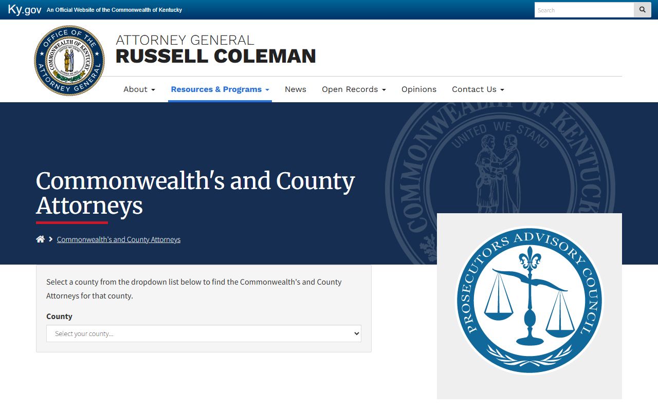 Nelson County criminal court records Kentucky prosecutor directory
