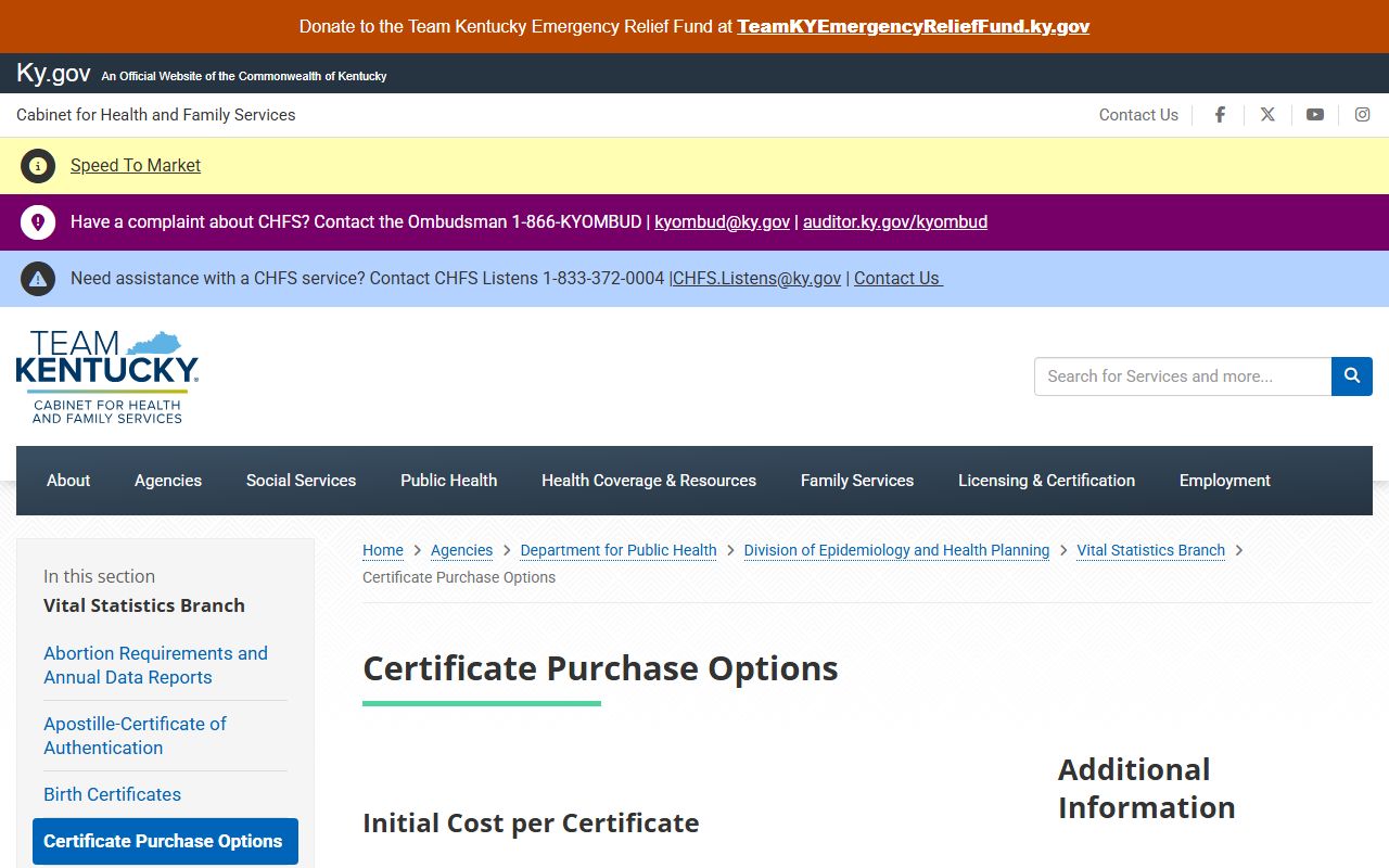 Nelson County marriage and divorce records Kentucky vital record purchase channels
