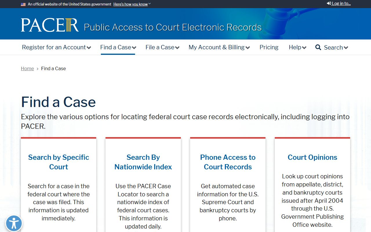 Nelson County warrant search federal PACER find a case source